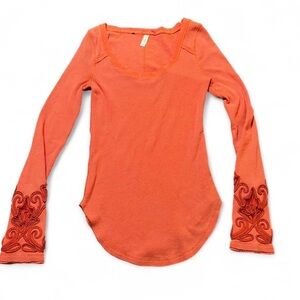 Free People Masquerade Cuff Thermal Top